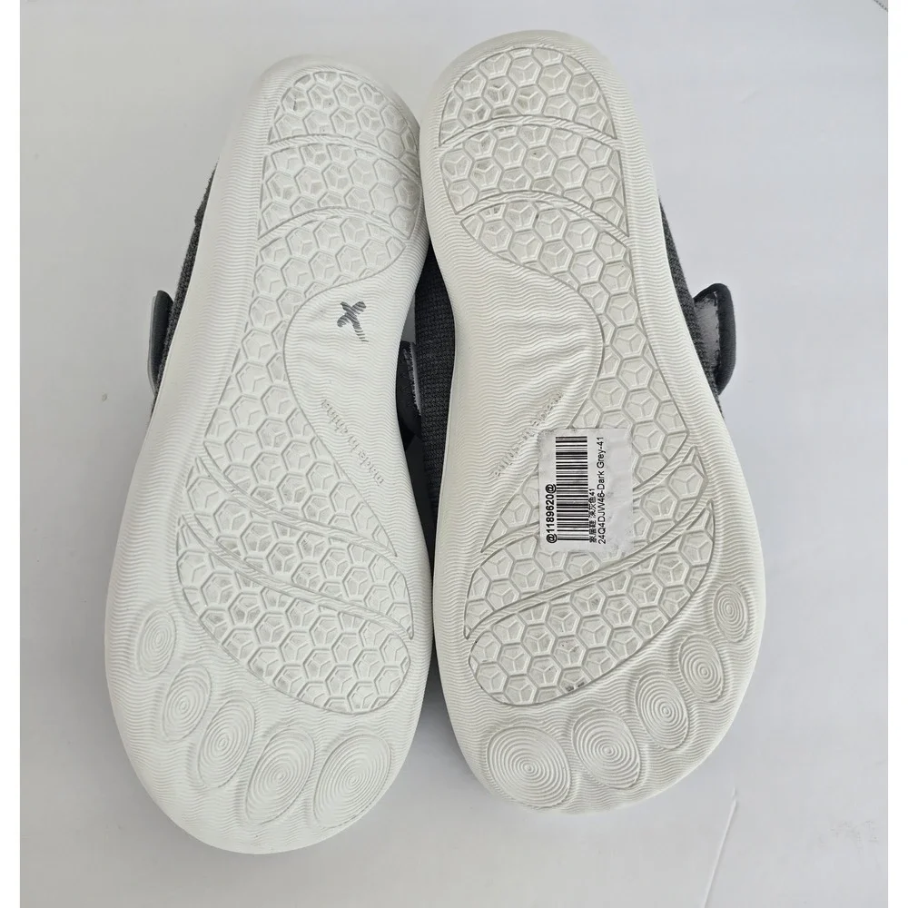 LeIsfIt Women's Memory Foam House Slippers Gray Hook & Loop EU 41 Comfort